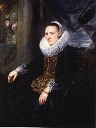 Anthony Van Dyck Margareta snyders oil